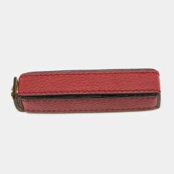 Burberry Red Leather Case & Dice Set