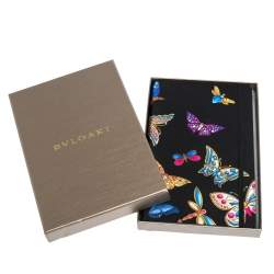 Bvlgari Black Butterfly Print Notebook