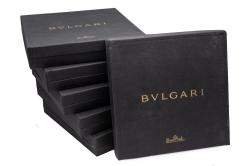 Pre Owned Bvlgari Porcelain Dessert Plate Set