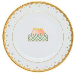 Pre Owned Bvlgari Porcelain Dessert Plate Set