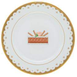 Pre Owned Bvlgari Porcelain Dessert Plate Set