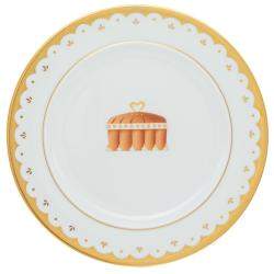 Pre Owned Bvlgari Porcelain Dessert Plate Set