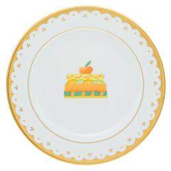 Pre Owned Bvlgari Porcelain Dessert Plate Set