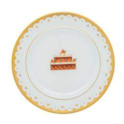 Pre Owned Bvlgari Porcelain Dessert Plate Set