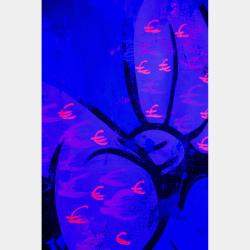 Minerva Euro Eyes Over Blue By Carlos Pun, Peru,2022 (70 X 70)