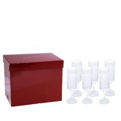 Pre Owned Cartier La Maison De Ballet Russes Champagne Flute Glass Set