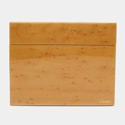 Pre Owned Cartier Bird's Eye Maple Jewelry Box