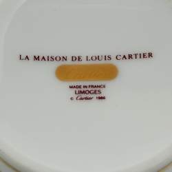 Pre Owned Cartier La Maison de Louis Cartier Limoges Tea Cup and Saucer Set of 6