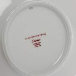 Pre Owned Cartier La Maison Venitienne Espresso Cup & Saucer Set Of Two