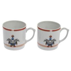 Pre Owned Cartier La Maison Venitienne Espresso Cup & Saucer Set Of Two