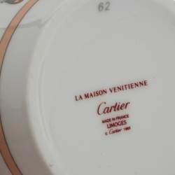 Pre Owned Cartier La Maison Venitienne Espresso Cup & Saucer Set Of Two