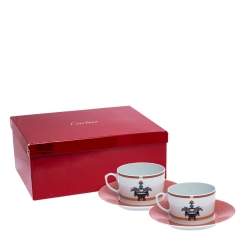 Cartier La Maison Venitienne Breakfast Cup with Saucer Set For Two