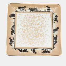 مملوكة مسبقًا Cartier Savannah Panthere Porcelain Change Tray