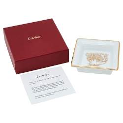 Cartier Porcelain Mini Panthere de Cartier Trinket Tray