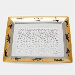 Pre Owned Cartier Panthere Porcelain Trinket Tray