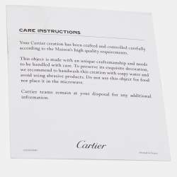 Cartier White Porcelain Panthère de Cartier Vase