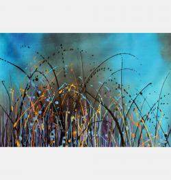 Technicolor Dream #21 - Extra Large Original Floral Landscape By Cecilia Frigati, Italy,2023 (109 X 80)