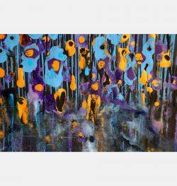 Technicolor Dream #21 - Extra Large Original Floral Landscape By Cecilia Frigati, Italy,2023 (109 X 80)