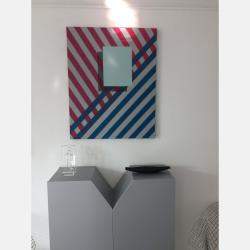 Love Stripes Painting By Cecilia Setterdahl, United Arab Emirates,2018 (100 X 80)