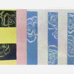 Composition With Flower Painting By Cecilia Setterdahl, United Arab Emirates,2010 (70 X 50)