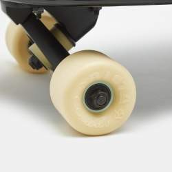 Pre Owned Chanel Black/Beige Lacquered Wood Logo Cruiser Skateboard