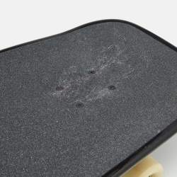 Pre Owned Chanel Black/Beige Lacquered Wood Logo Cruiser Skateboard