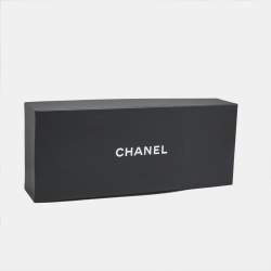 Pre Owned Chanel Black/Beige Lacquered Wood Logo Cruiser Skateboard