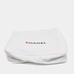 Chanel Black/Grey Patterned Lurex Wool Knit Reversible Throw Blanket