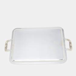 Christofle Malmaison Silver Plated Rectangular Tray