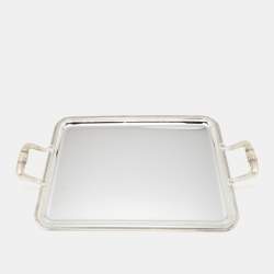 Christofle Malmaison Silver Plated Rectangular Tray