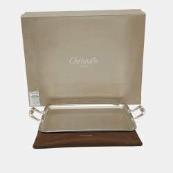 Christofle Malmaison Silver Plated Rectangular Tray