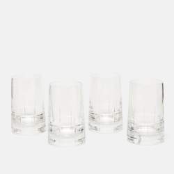 Christofle Graphik Glass Set of 4 Vodka Glasses