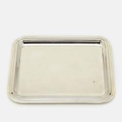 Christofle Silver Plated Metal Small Rectangular Tray