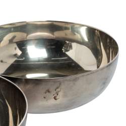 Christofle Vintage Malmaison Silver Plated Triple Bowl Server