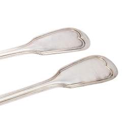 Christofle Silver Plate Chinon Spoon Set