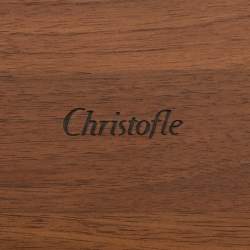 Christofle Silver Plated Metal and Wood Storage Box