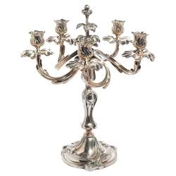 Christofle Trianon Silverplated 5 Light Candelabra
