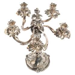 Christofle Trianon Silverplated 5 Light Candelabra