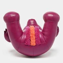 Coach Dark Fuchsia Remade Collectible Plush Teddy Bear