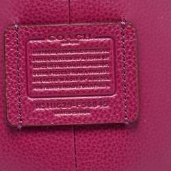 Coach Dark Fuchsia Remade Collectible Plush Teddy Bear