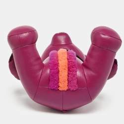 Coach Dark Fuchsia Remade Collectible Plush Teddy Bear