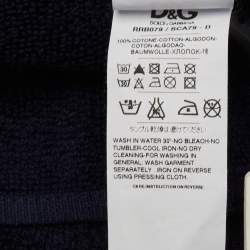 D&G Navy Blue Terry Cotton Beach Towel 