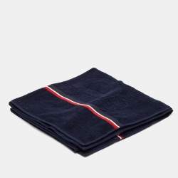 D&G Navy Blue Terry Cotton Beach Towel 
