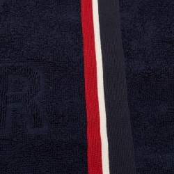 D&G Navy Blue Terry Cotton Beach Towel 