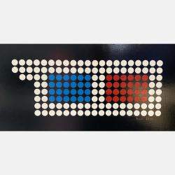 3D Glasses Dot Punk Attribute Inspired By The Cryptopunks By Dimitri Likissas, Sint Maarten, (30 X 60)