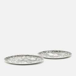 Pre Owned Dior Black/White Constellation Dinner Plates 