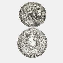 Pre Owned Dior Black/White Constellation Dinner Plates 