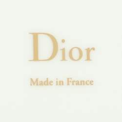 Pre Owned Dior Porcelain White/Gold Cannage Montaigne Coffee Cup and Saucer Set 12