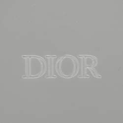 Pre Owned Dior Resin Grey Cannage Round Tray
