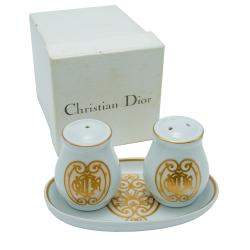Dior Porcelain Salt & Pepper Shaker Set